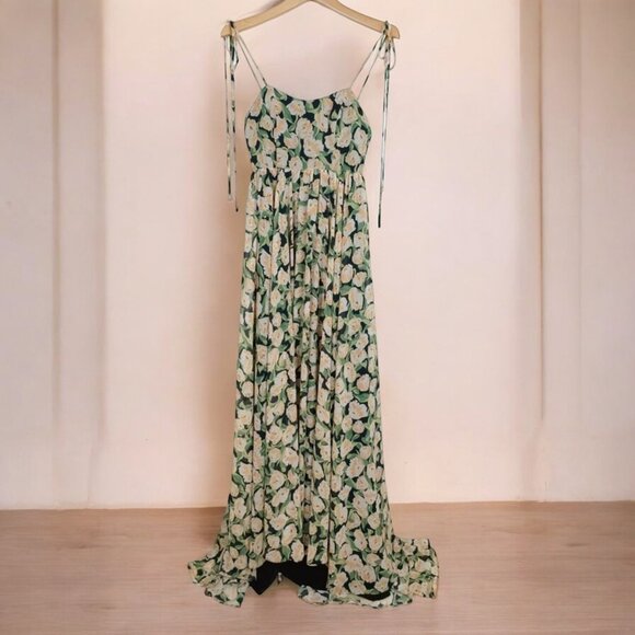 NWT Fame and Partners Lylah Tulip Floral Print Long Maxi Dress - Picture 2 of 7